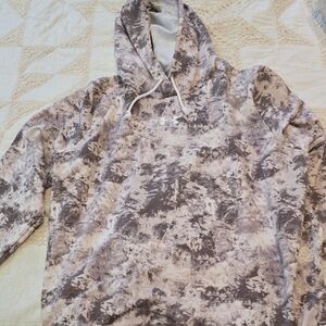 Under Armour Womens Beige/gray Tie-Dye Hoodie